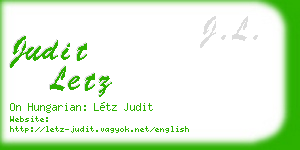 judit letz business card
